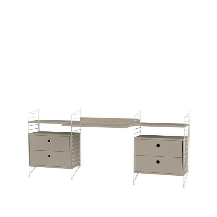 String kontor beige & hvit - Kombinasjon C - String
