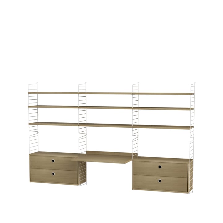 String kontor eik & hvit - Kombinasjon F - undefined - String