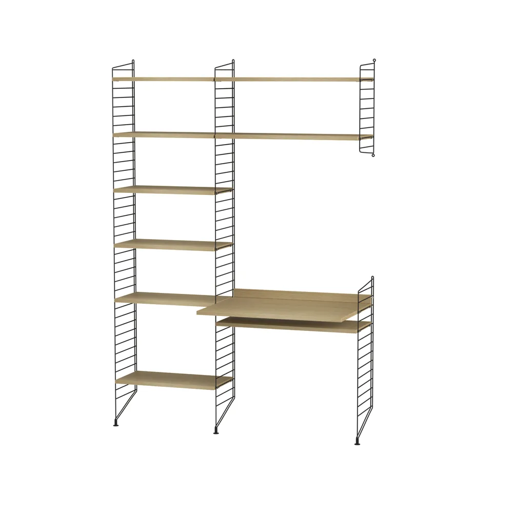 String kontor eik & sort - Kombinasjon G,  String