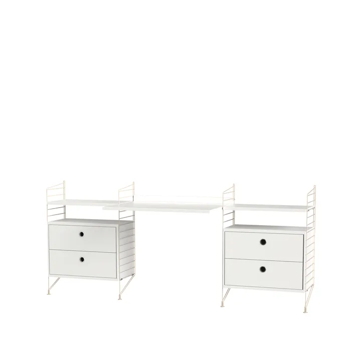 String kontor hvit & beige - Kombinasjon C - String