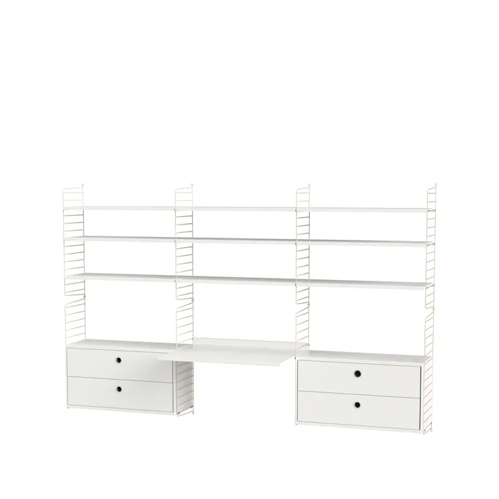 String kontor hvit & beige - Kombinasjon F - String