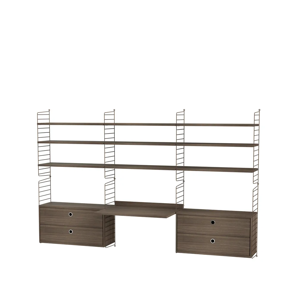 String kontor valnøtt & brun - Kombinasjon F String