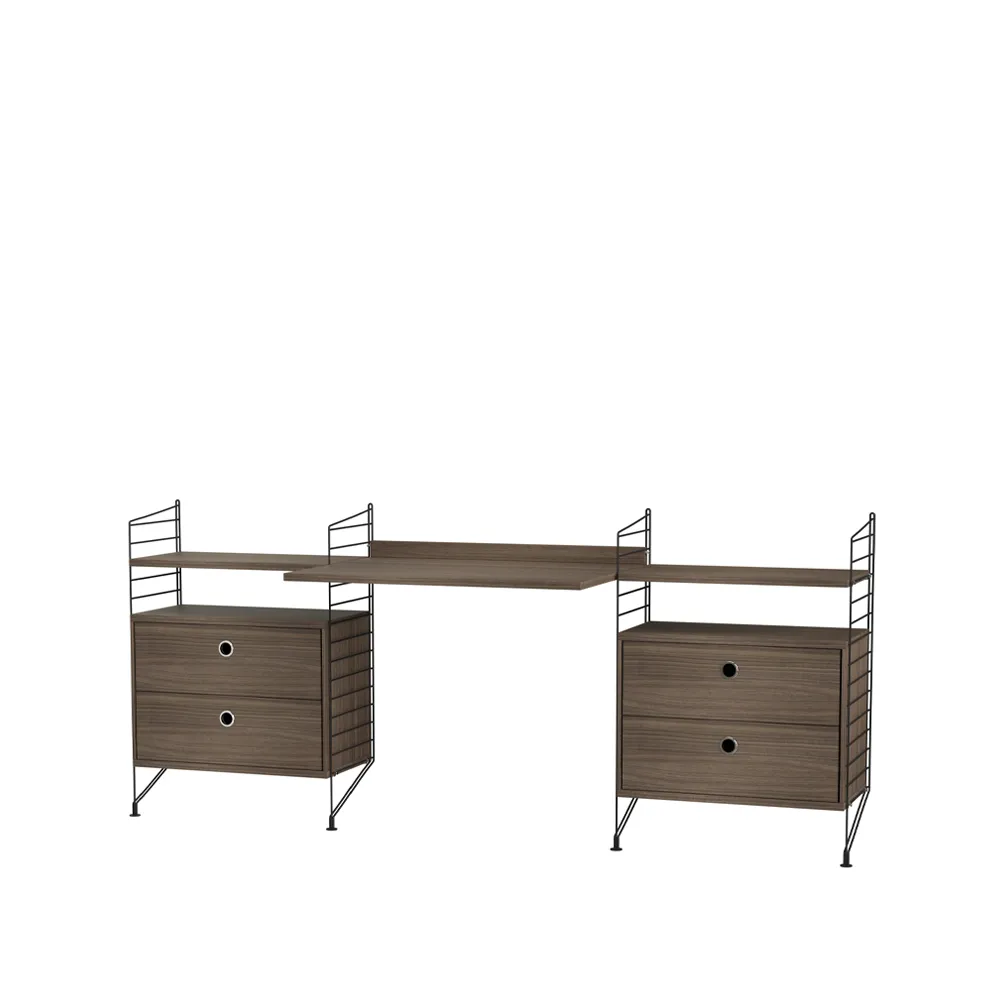 String kontor valnøtt & sort - Kombinasjon C String