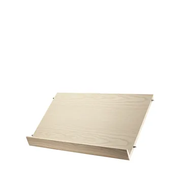 String magasinhylle tre - askfinér, 58x30 cm - String