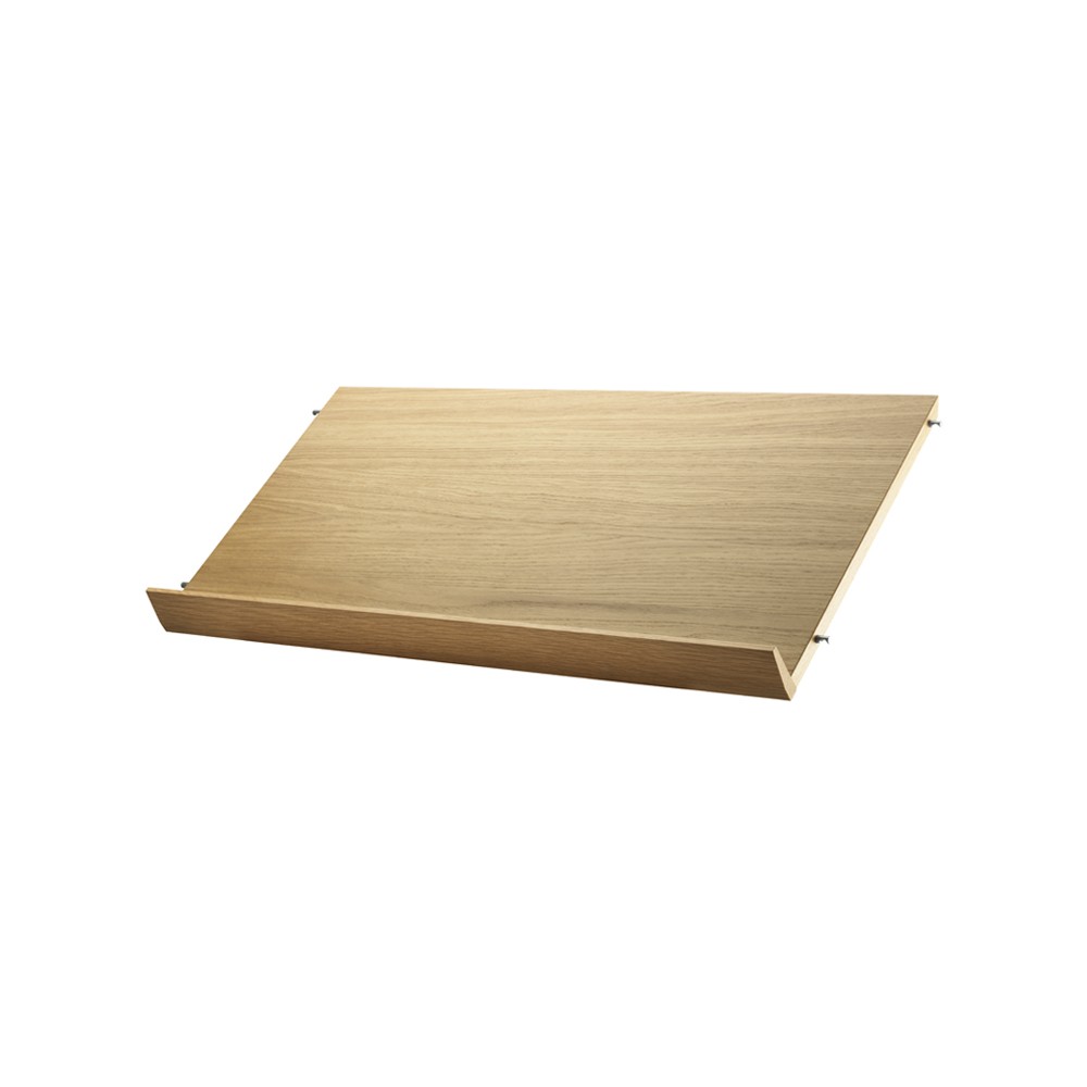 String magasinhylle tre eik, 78x30 cm | Skandinavisk Design | Magasinholdere | Beige