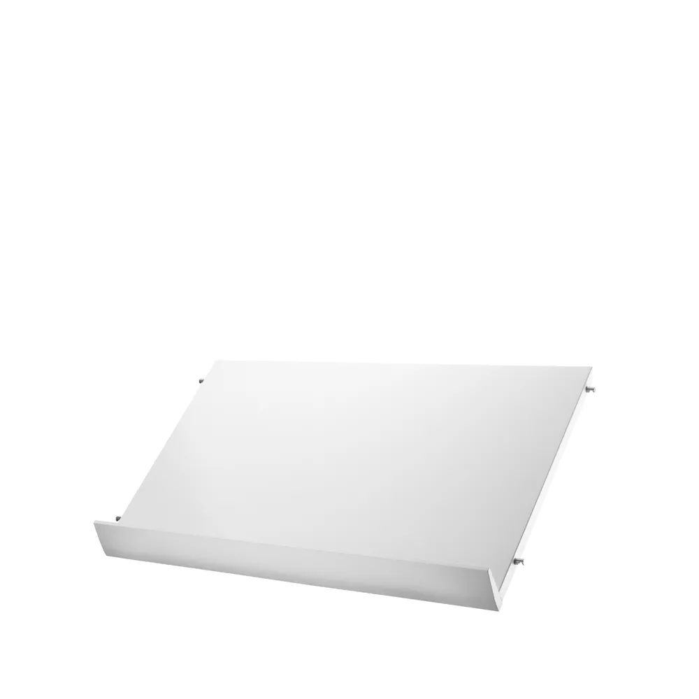 String magasinhylle tre, hvit, 58x30 cm String