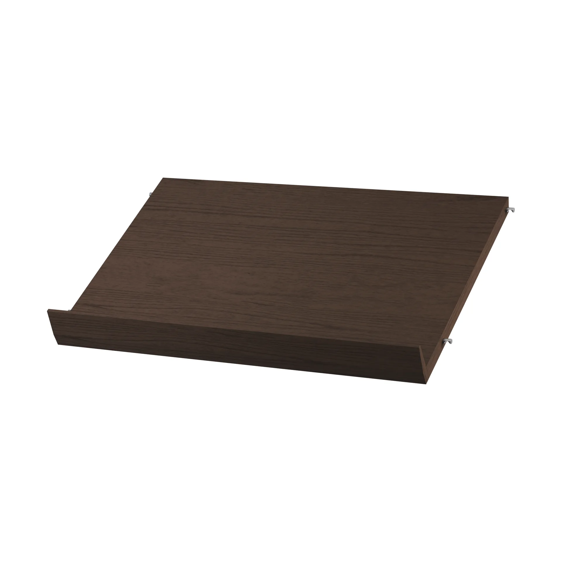 String magasinhylle tre, Mørk eik, 58x30 cm String