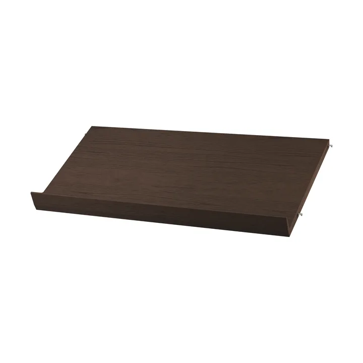 String magasinhylle tre - Mørk eik, 78x30 cm - String