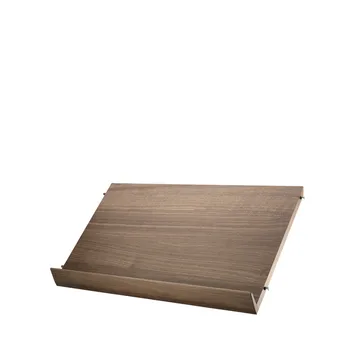 String magasinhylle tre - valnøtt, 58x30 cm - String