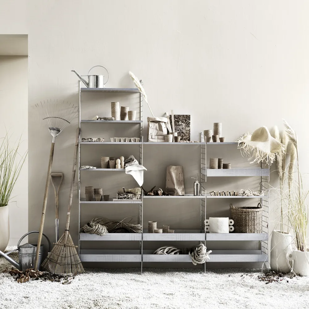 String Outdoor gulvgavl, galvanisert, 85x30cm, 1-pk String