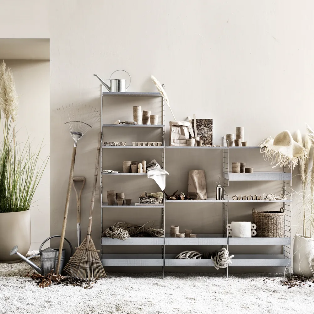 String Outdoor gulvgavl, galvanisert, 85x30cm, 1-pk String