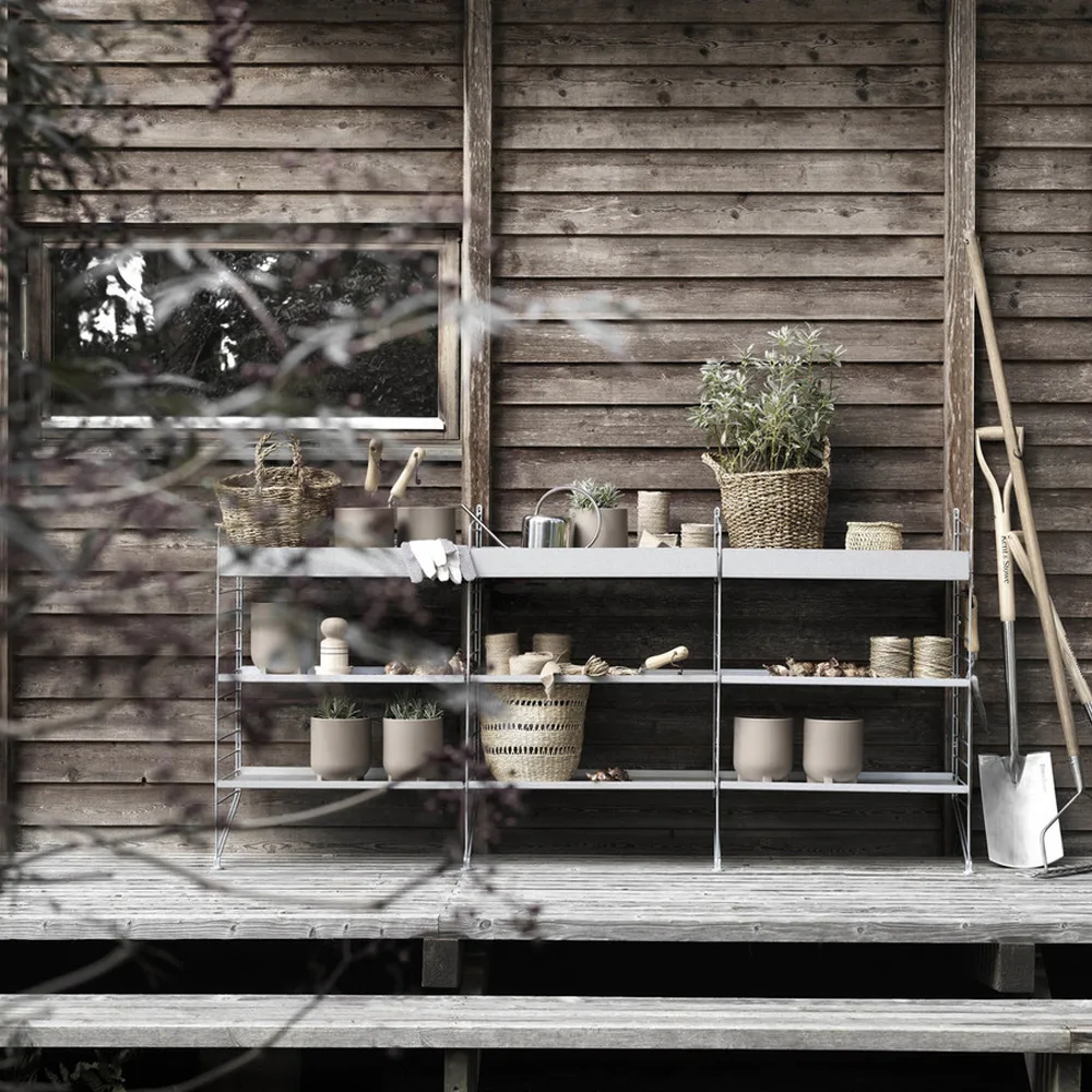 String Outdoor gulvgavl, galvanisert, 85x30cm, 1-pk String