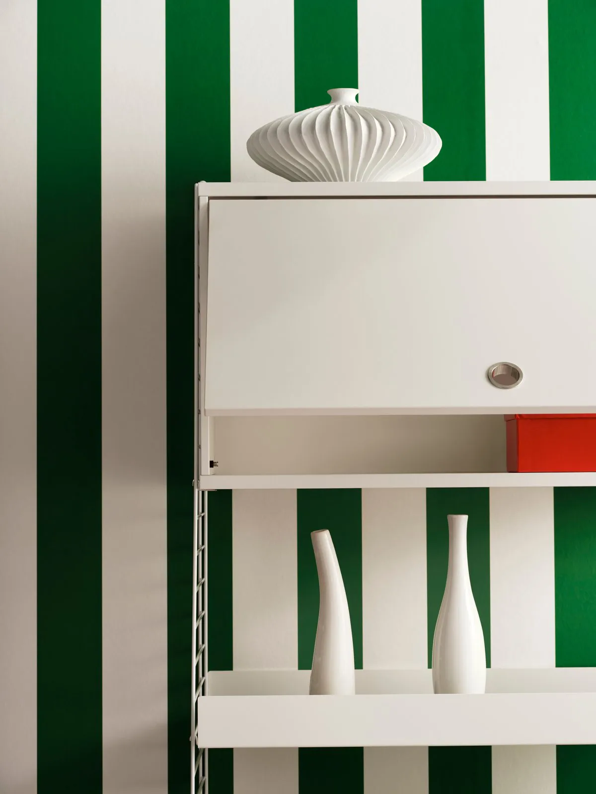 String overskap, Hvit, 58x30 cm String