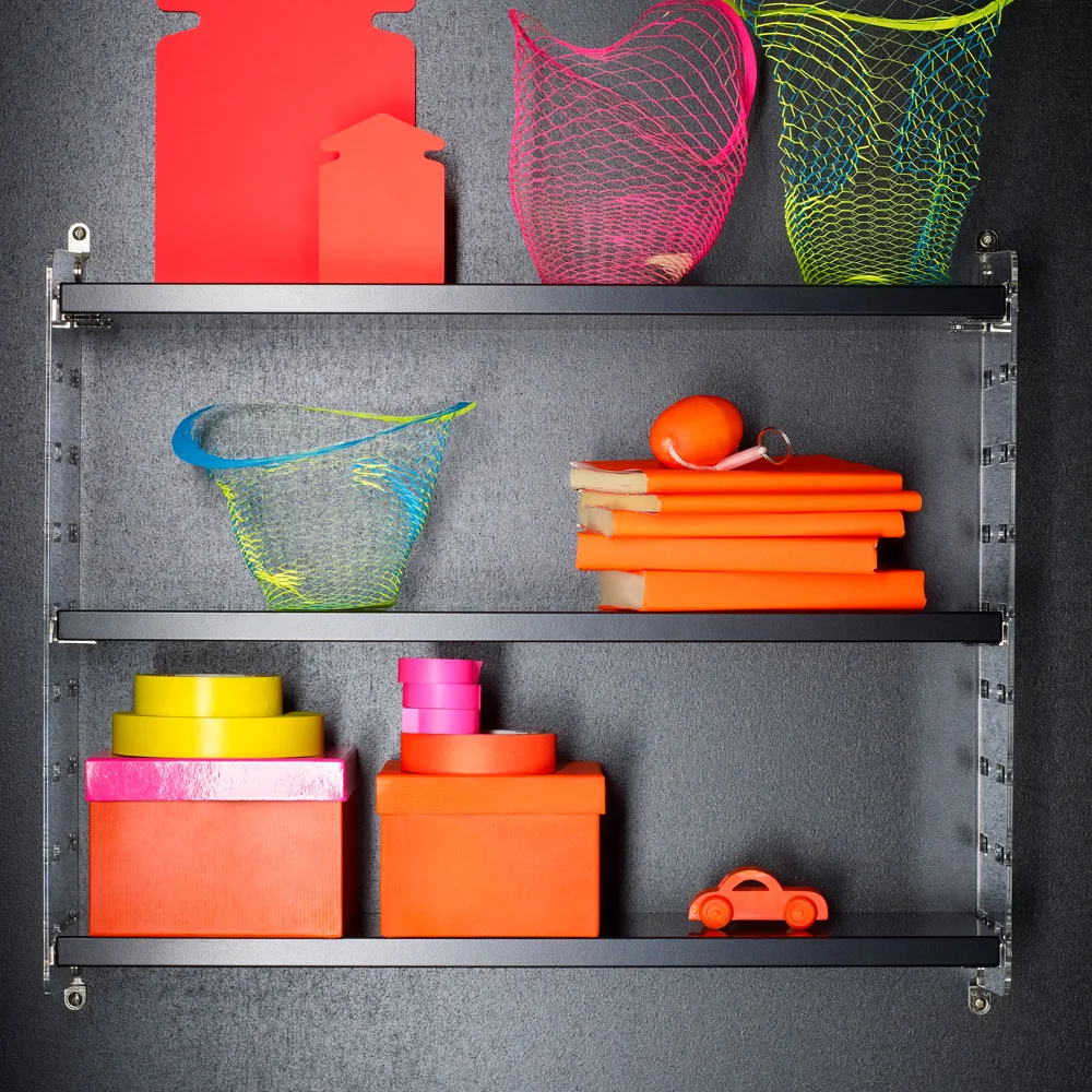 String Plex veggavl, transparent, 50x20 cm, 2-pk String