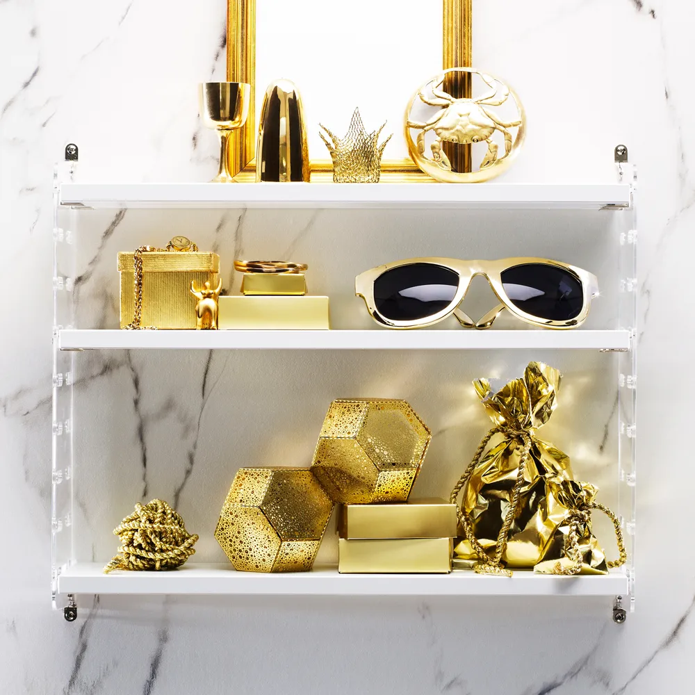 String Plex veggavl, transparent, 50x30 cm, 1-pk String