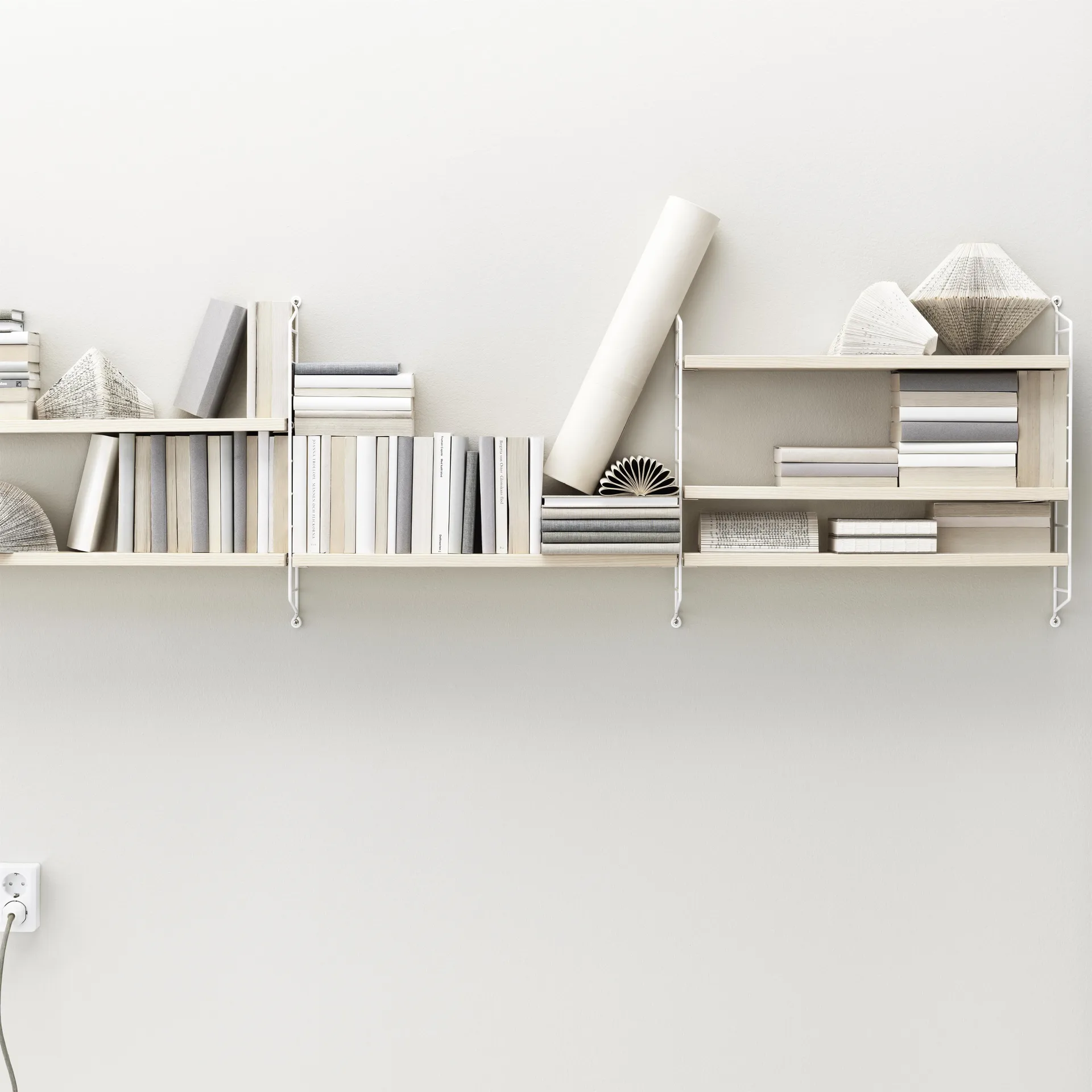 String Pocket Hylle ask-hvit, ask-hvit String