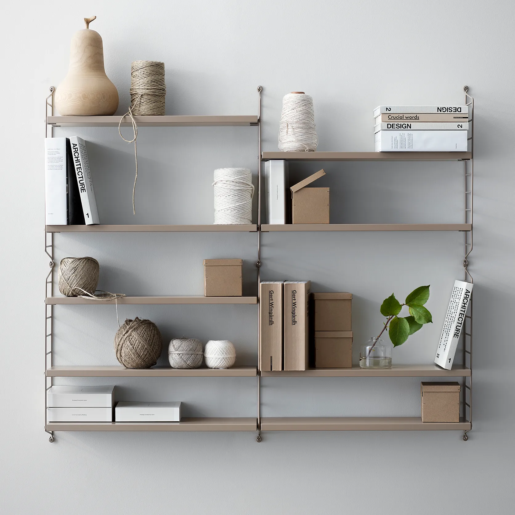 String Pocket Hylle beige, Beige String