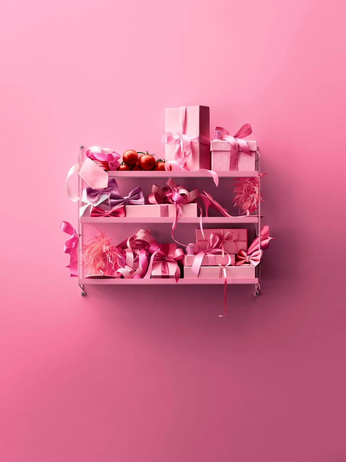 String Pocket metall, Fuchsia-fuchsia String