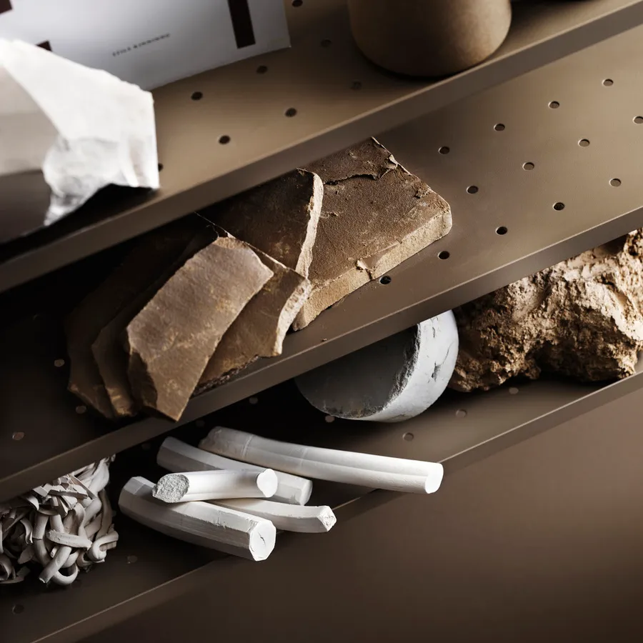 String Pocket metall, Taupe String