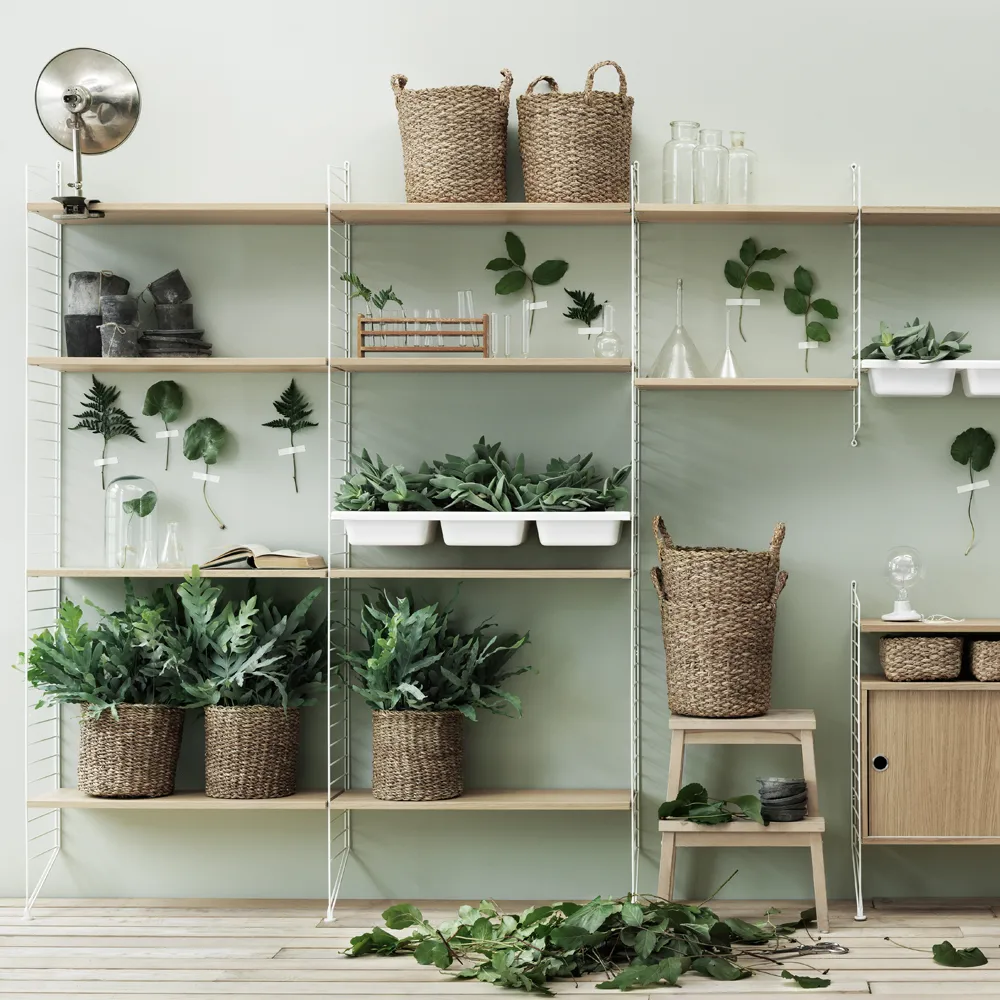 String skålhylle, Beige, 78x30 cm String