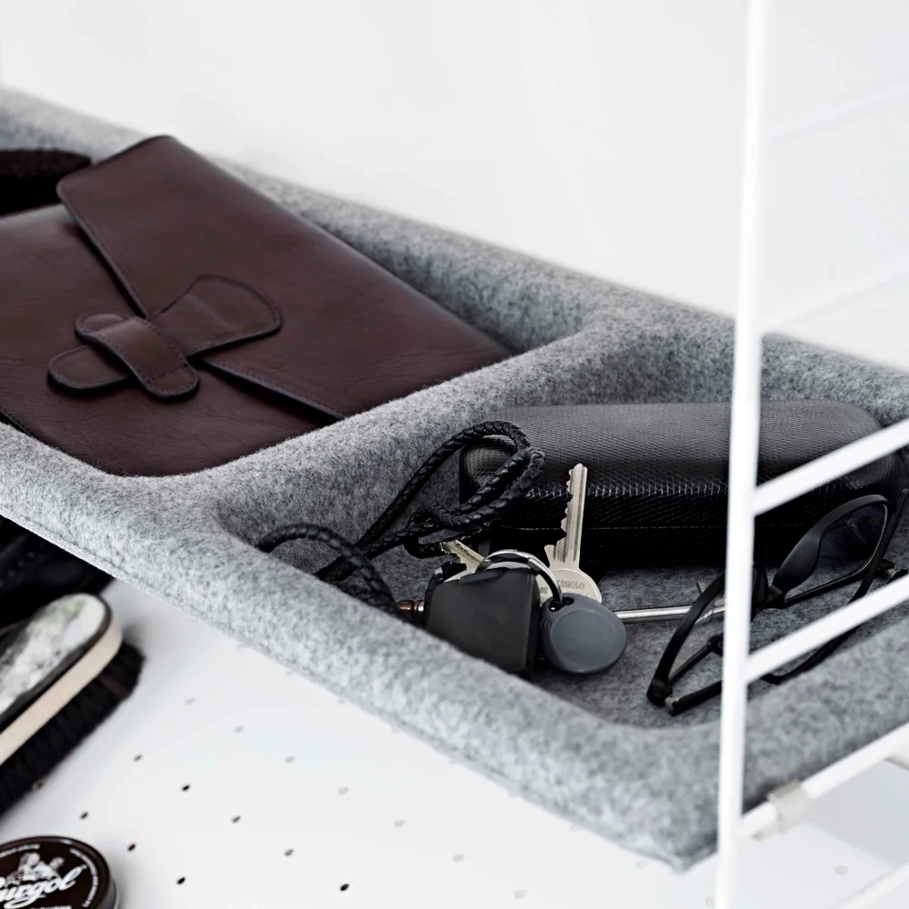 String skålhylle, Beige, 78x30 cm String