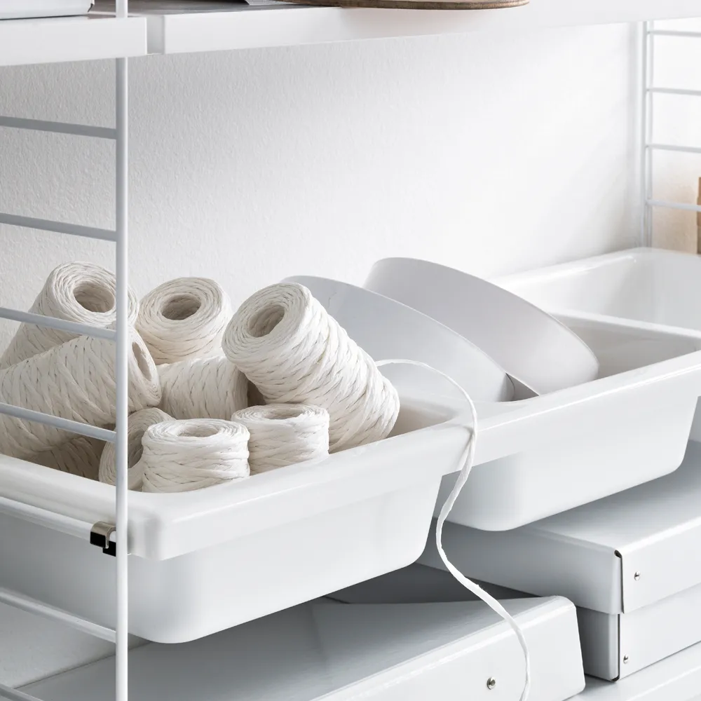 String skålhylle, Beige, 78x30 cm String