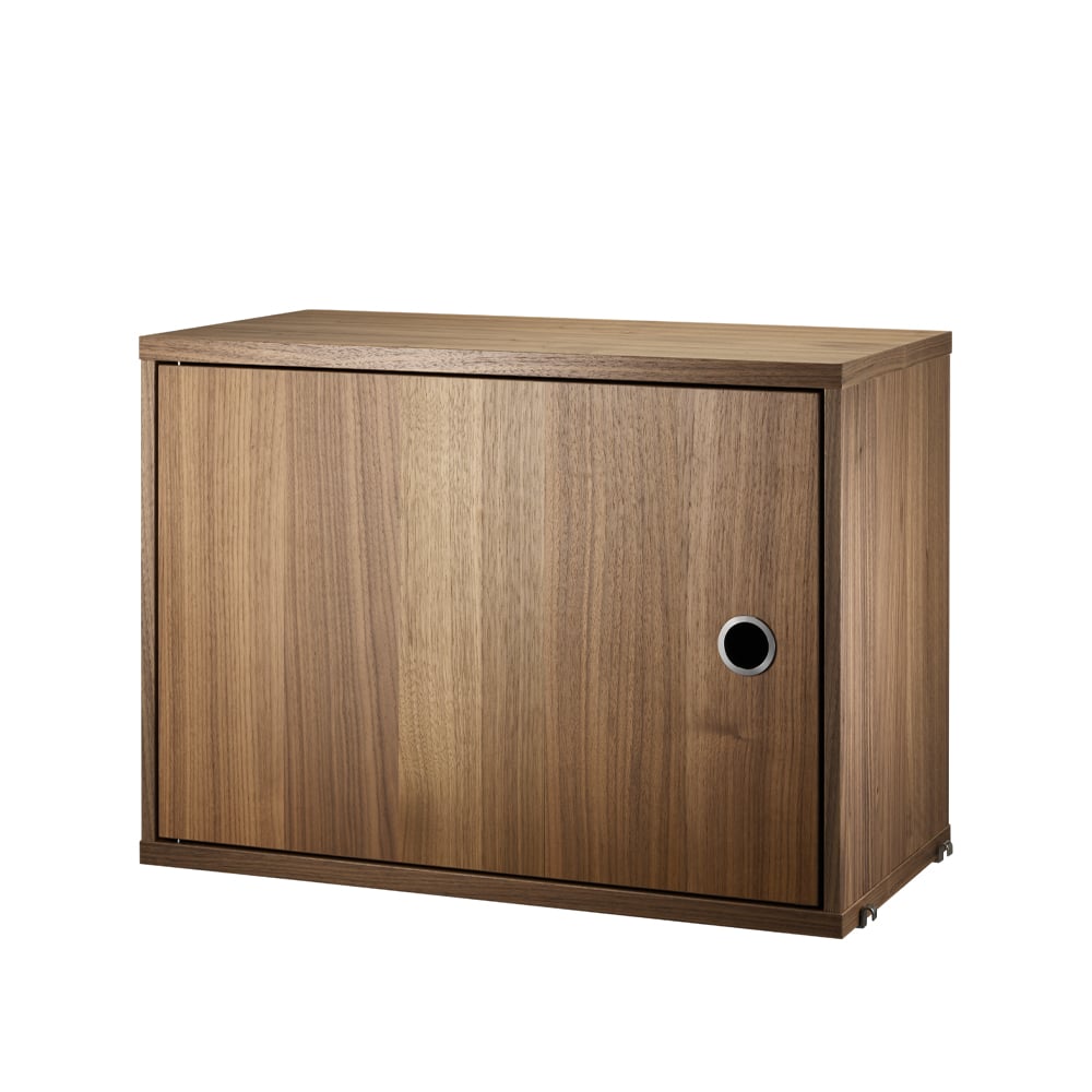 String - Overskap med svingdør 58x30cm valnøtt - Oppbevaringsskap - Tre farget - MDF