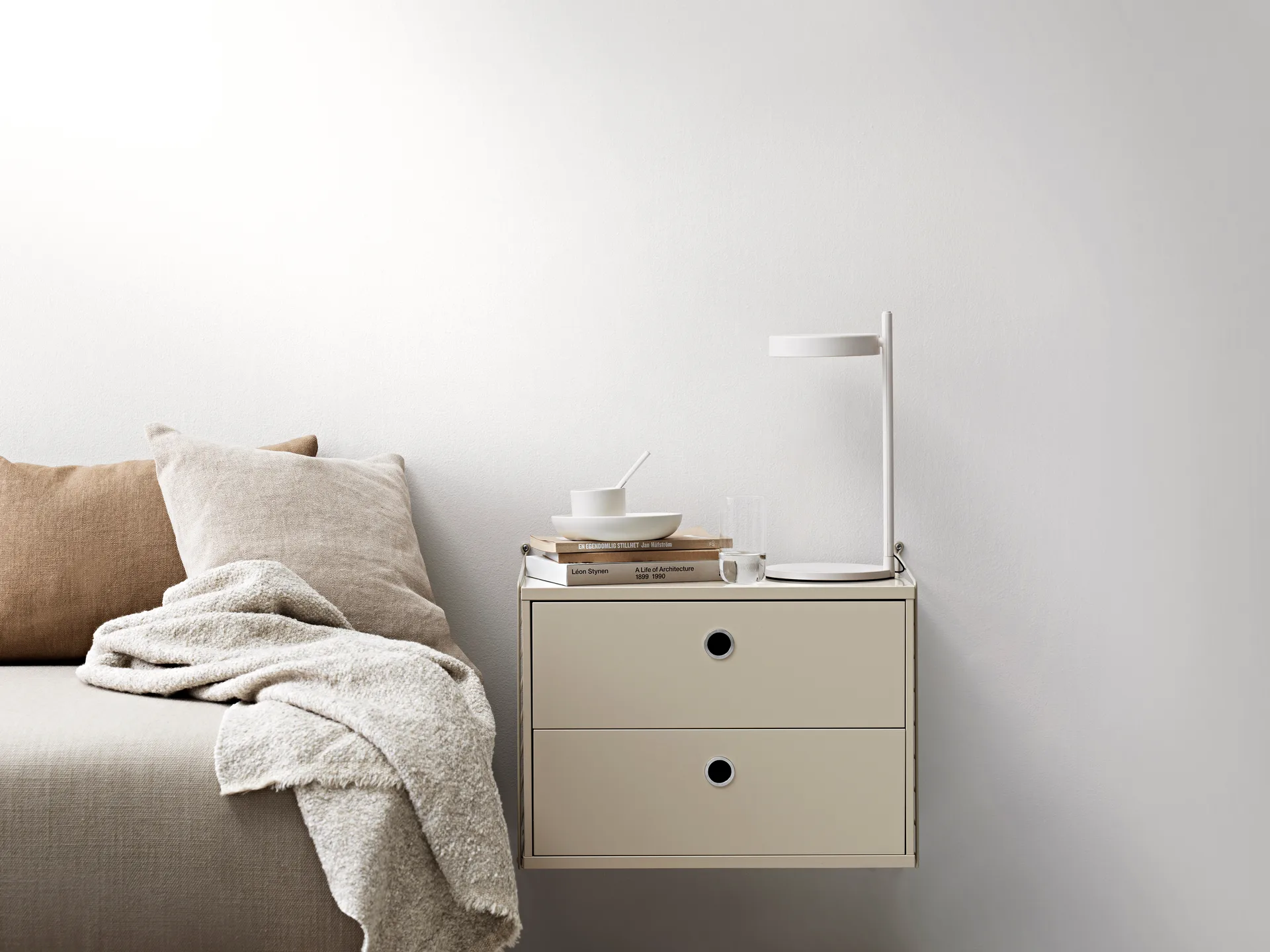 String skuffeseksjon, eik, 58x30 cm String