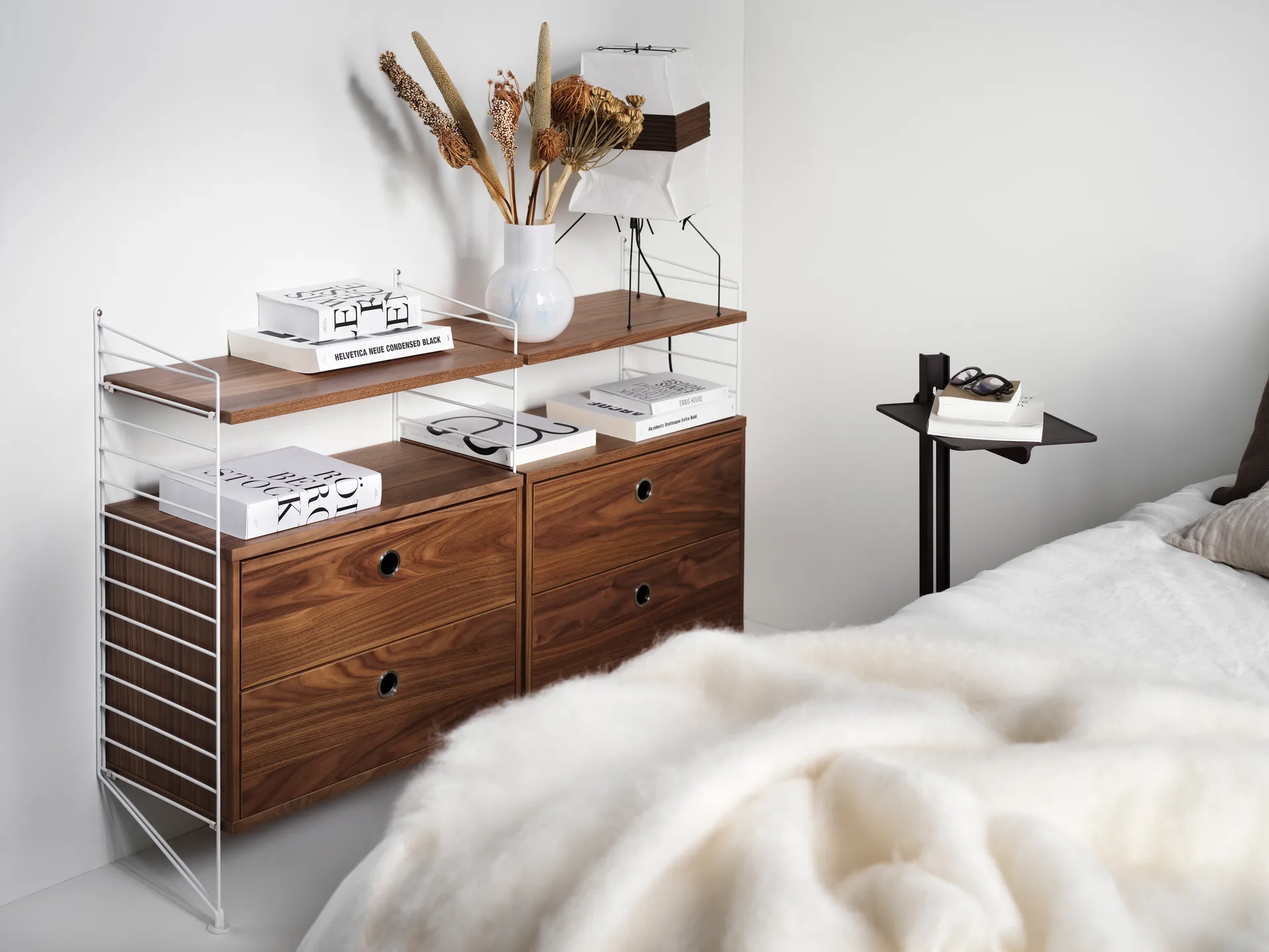 String skuffeseksjon, hvit, 58x30 cm String