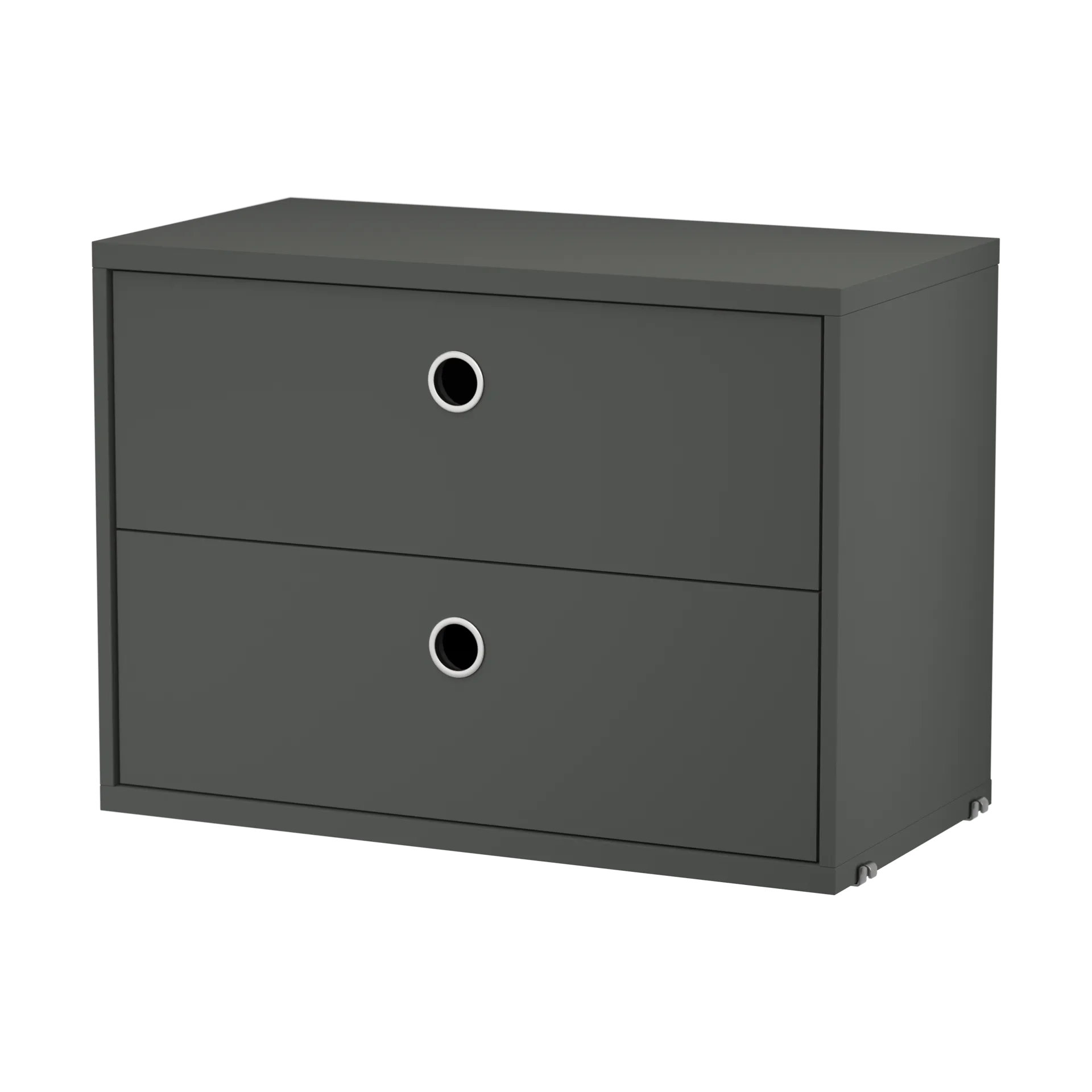 String skuffeseksjon, Mørkegrå, 58x30 cm String