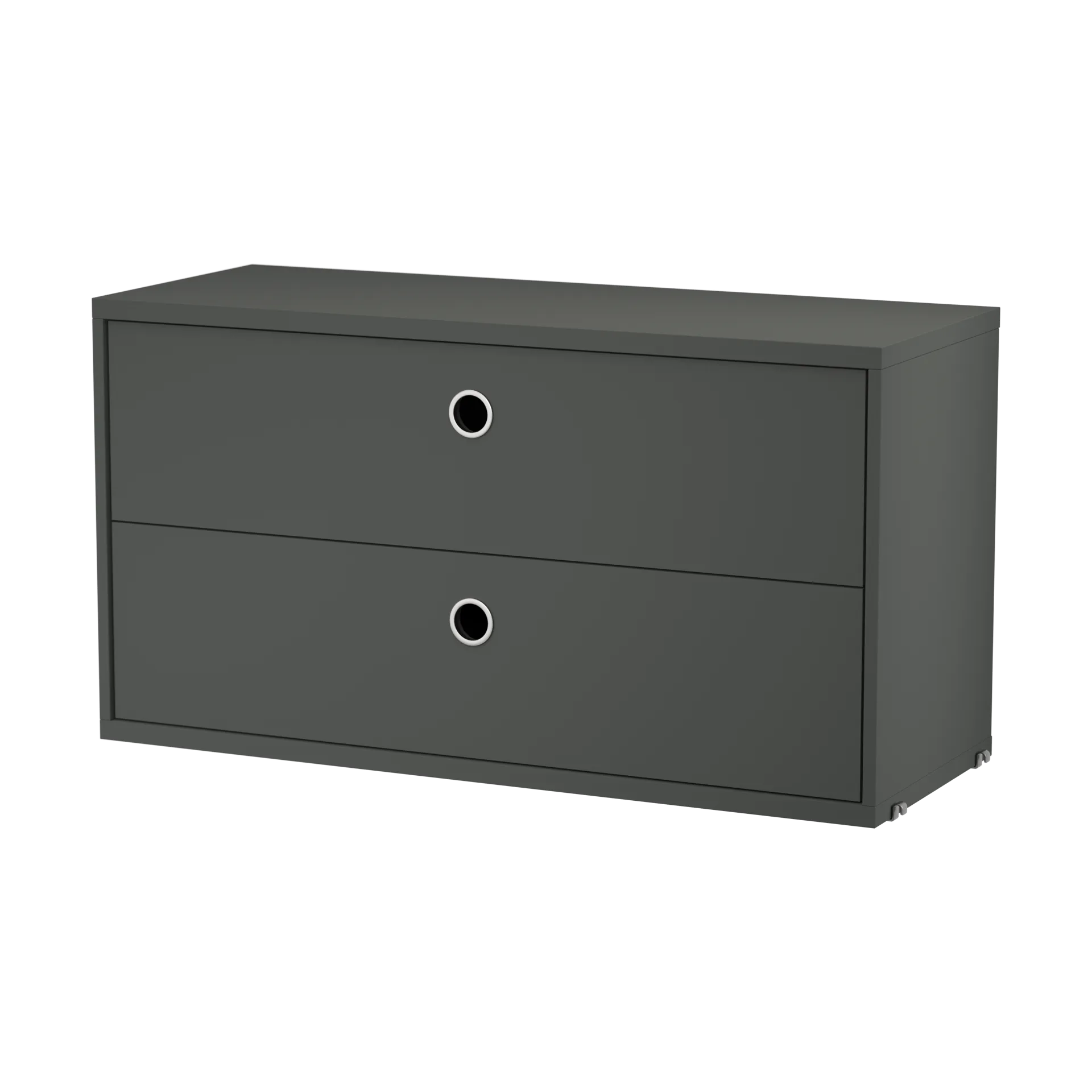 String skuffeseksjon, Mørkegrå, 78x30 cm String