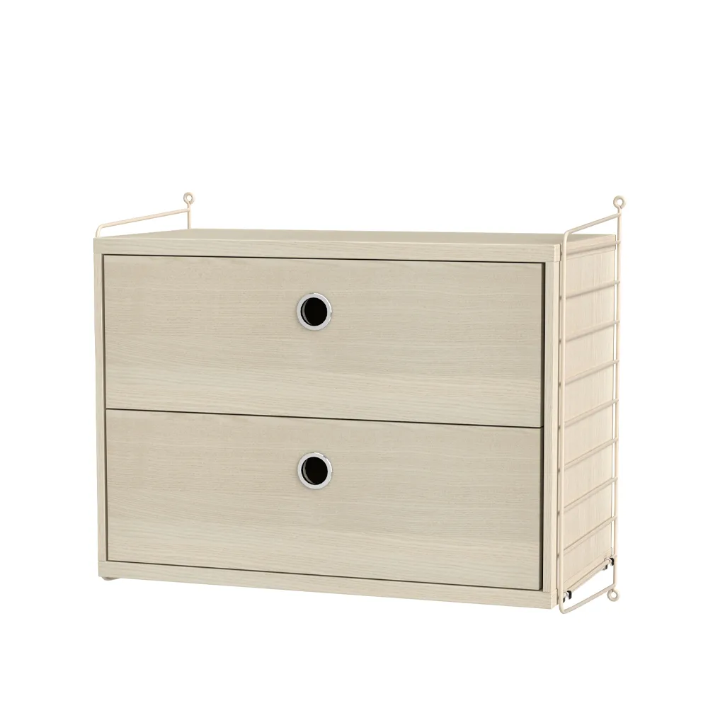 String soverom ask & beige - Kombinasjon A String