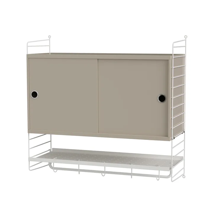 String soverom beige & hvit - Kombinasjon F - String