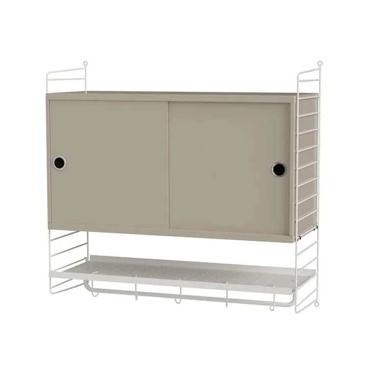 String soverom beige & hvit - Kombinasjon F - String