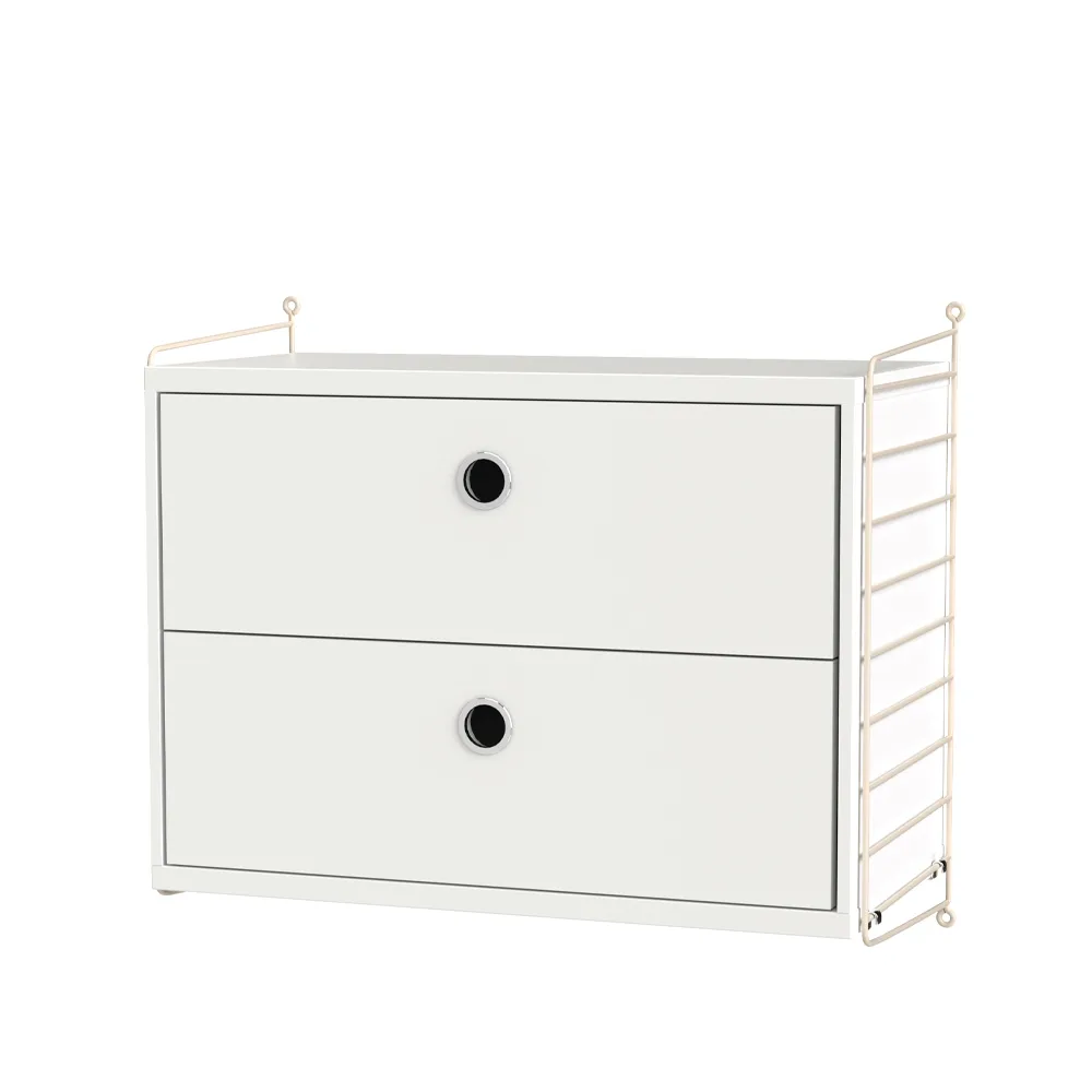 String soverom hvit & beige - Kombinasjon A String
