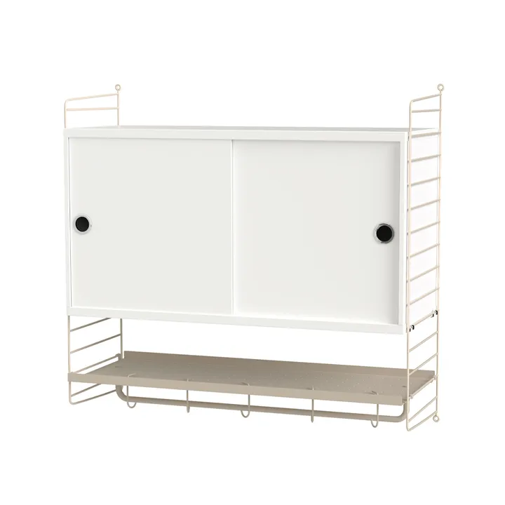 String soverom hvit & beige - Kombinasjon F - String