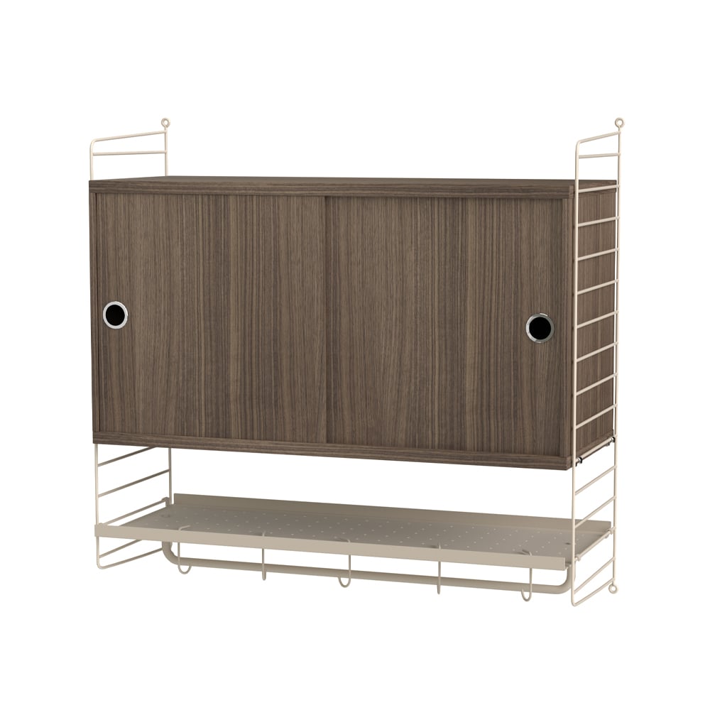 String soverom valnøtt & beige - Kombinasjon F | Skandinavisk Design | Brun