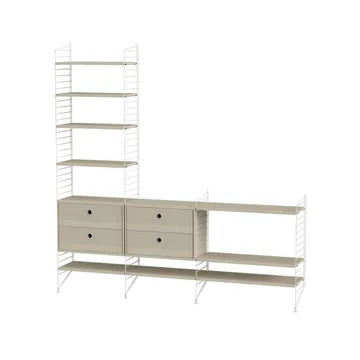 String stue ask & hvit - Kombinasjon J - String