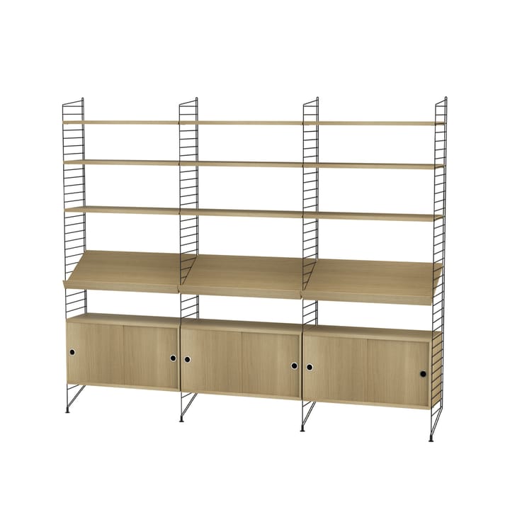 String stue eik & sort - Kombinasjon G - undefined - String