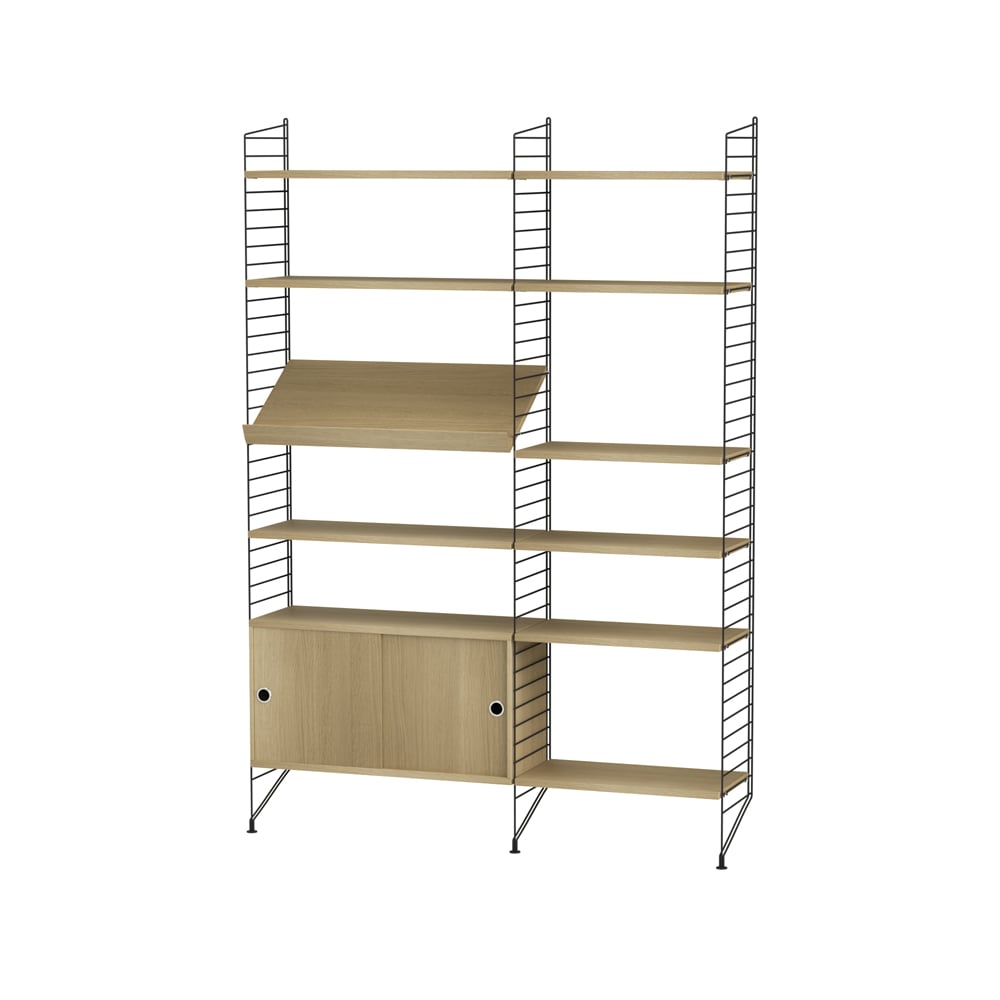 String stue eik & sort - Kombinasjon H | Skandinavisk Design | Beige