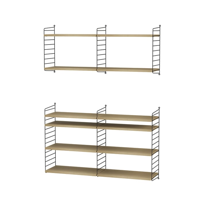 String stue eik & sort - Kombinasjon N - undefined - String