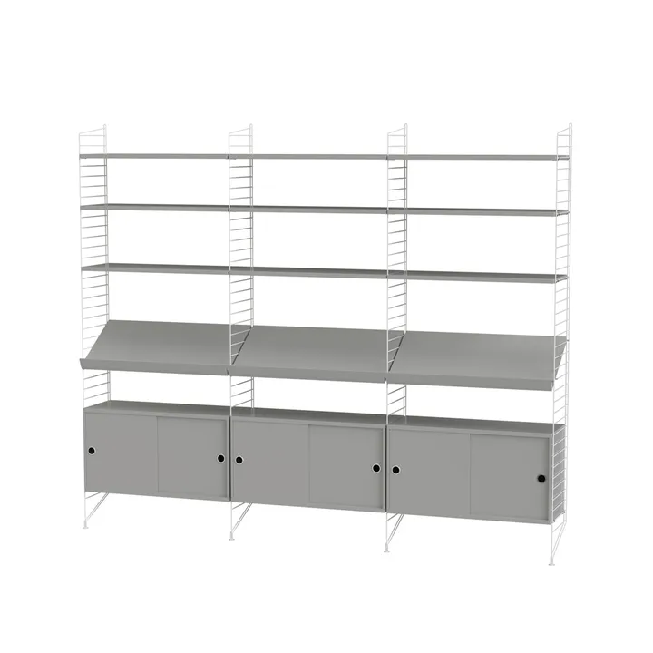 Kjøp String stue grå & hvit - Kombinasjon G fra String - NordicNest.no