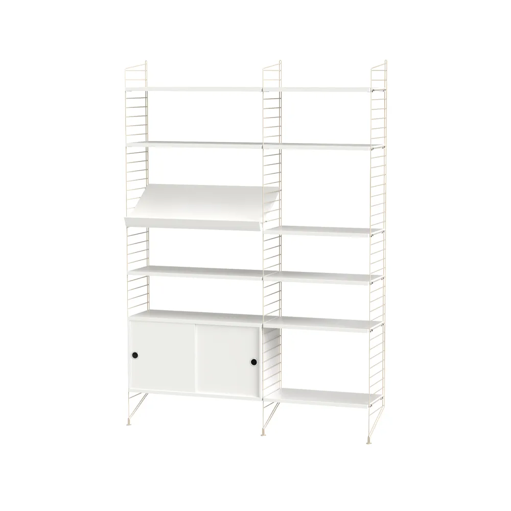 String stue hvit & beige - Kombinasjon H | Skandinavisk Design | Hvit