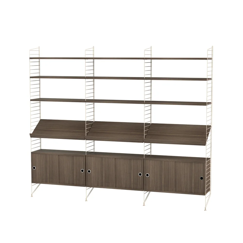 String stue valnøtt & beige - Kombinasjon G String