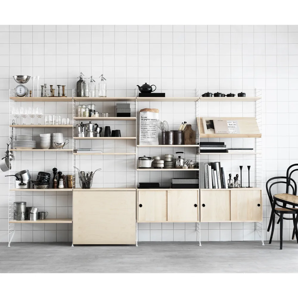 String veggavl, grå, 50x30 cm, 1-pk String