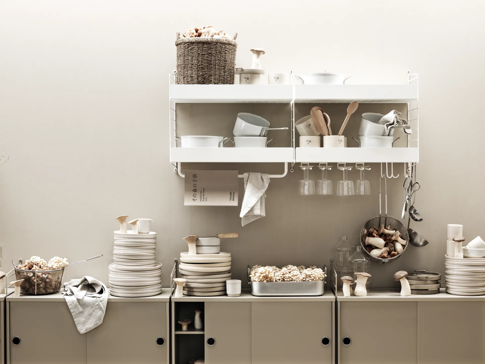 String veggavl, Hvit, 50x30 cm, 1-pakning String