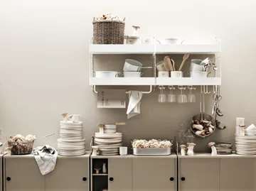 String veggavl - Hvit, 50x30 cm, 2-pakning - String