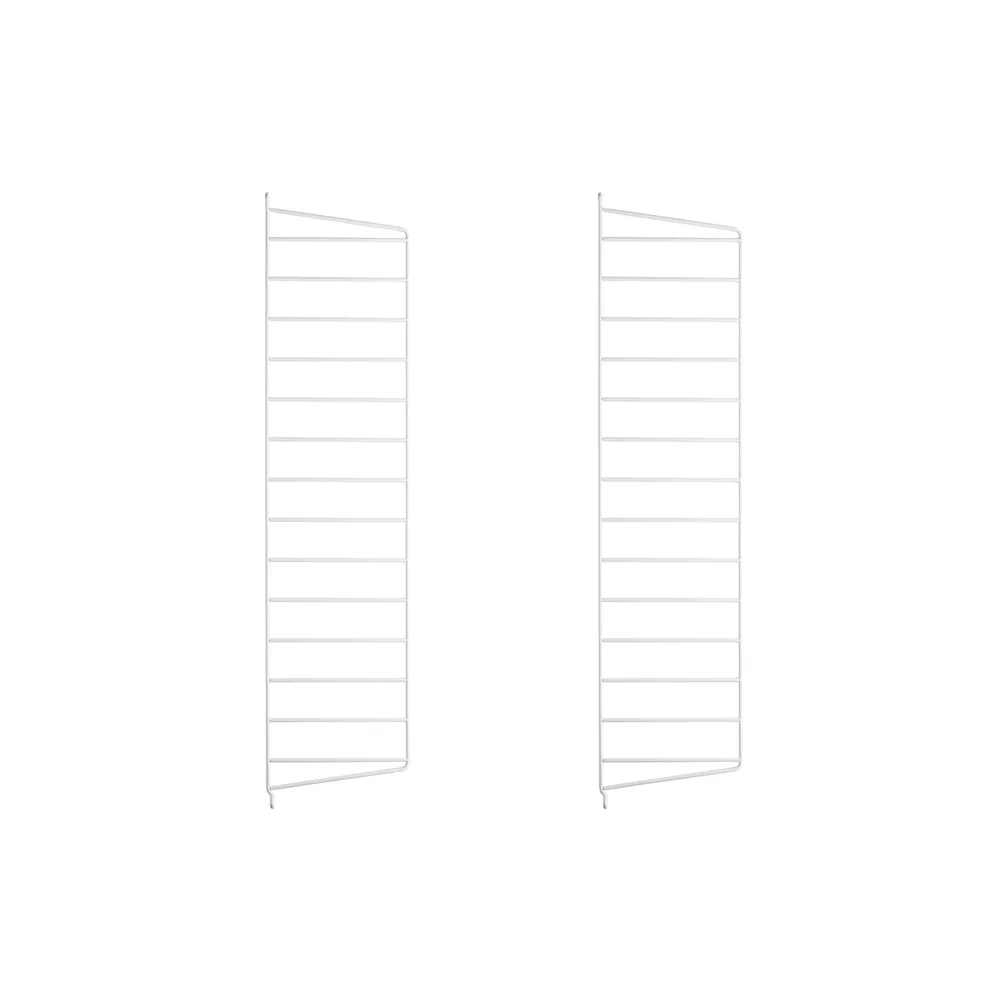 String veggavl, Hvit, 75x20 cm, 2-pakning String