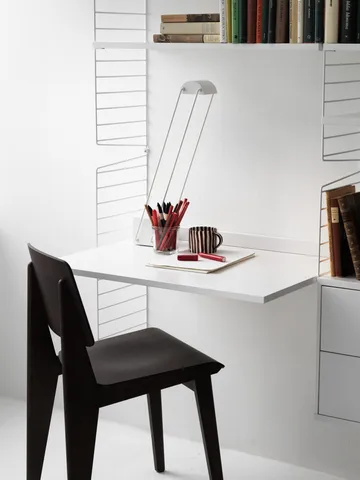 String veggavl - Hvit, 75x30 cm, 2-pakning - String