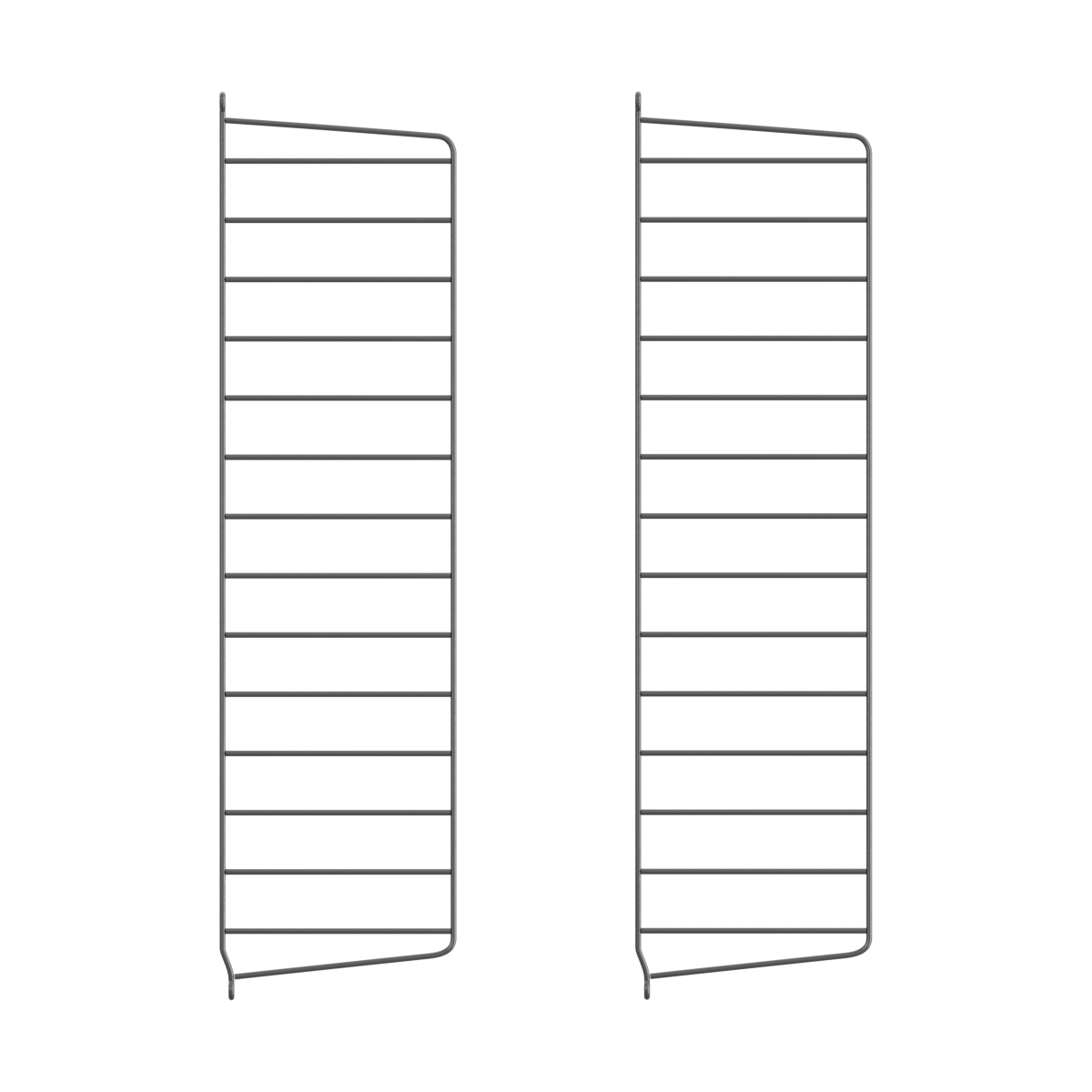 String veggavl Mørkegrå, 75x20 cm, 2-pakn. | Skandinavisk Design | Hyller & Hyllesystem | Grå